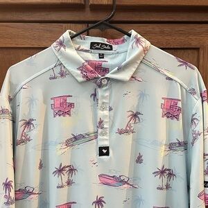 Bad Birdie Pastel Paradise Polo size xl